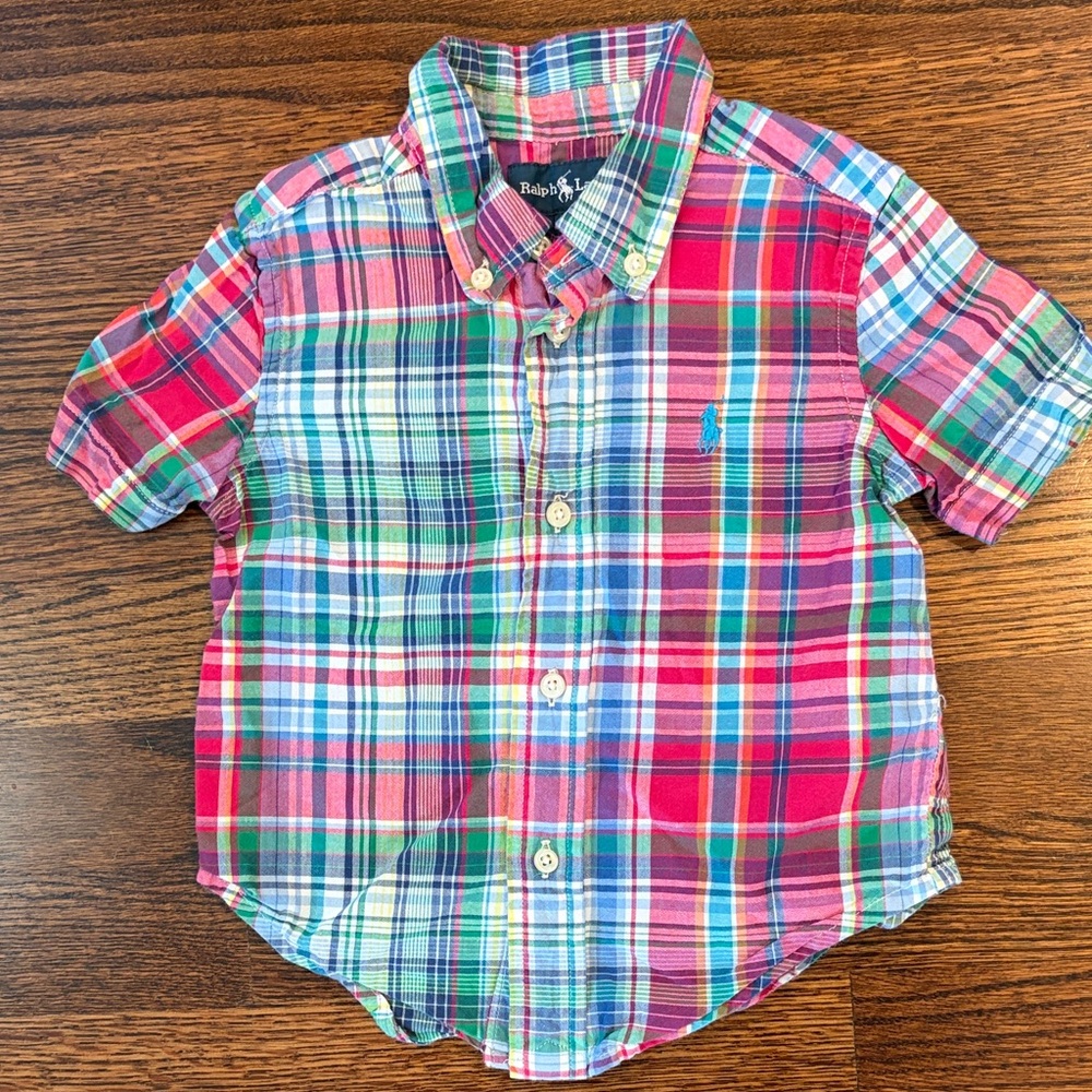 Ralph Lauren Kids Multicolor Plaid Button-Down Shirt